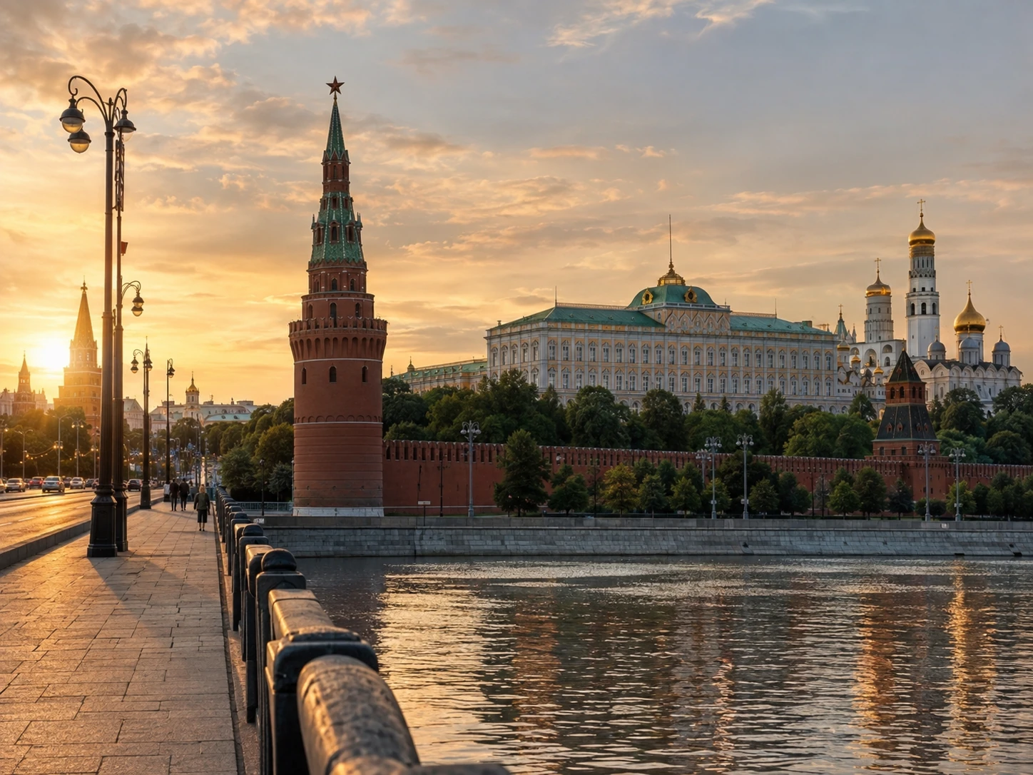 Московский Кремль на рассвете